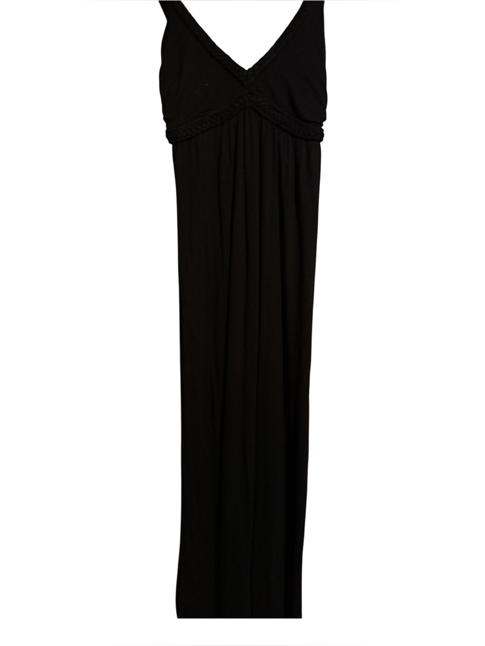 Forever 21 Black V-Neck Sleeveless Maxi Dress